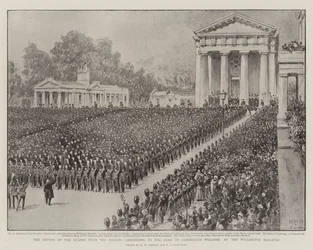 The Return of the Guards from the Soudan, responding to the Duke of Cambridge